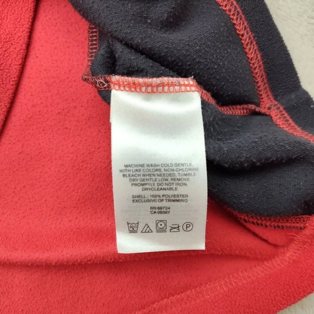 Columbia Wisconsin Badgers Sweater Mens Extra Large Red Fleece‎ Quarter Zip NCAA
